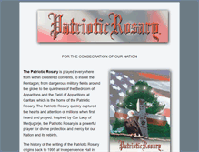 Tablet Screenshot of patrioticrosary.com